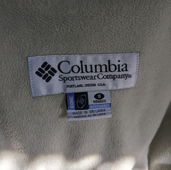 Vintage Women’s Columbia Interchange Core 3 In 1 Winter Coat Green Sz S - Picture 13 of 15